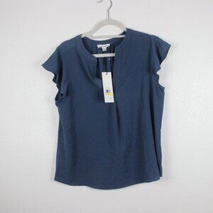 Calvin Klein Top, Blouse, Women's M, Blue, NEW